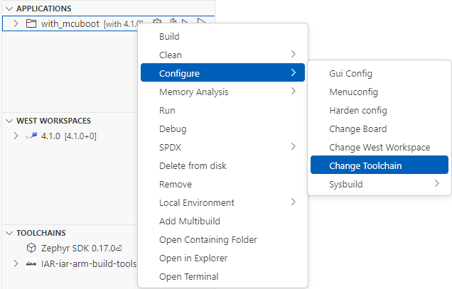 Change Toolchain